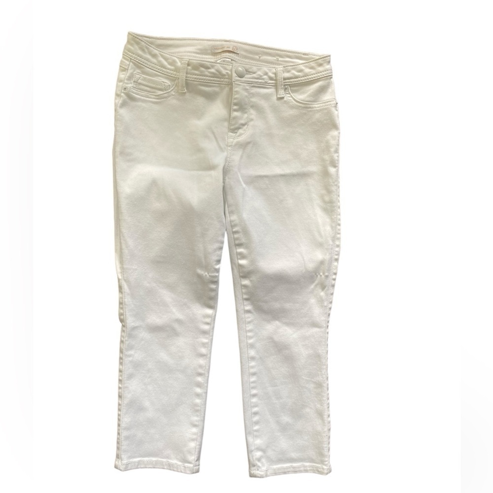 2/$15 Westport 1962 White Skinny Capri Jeans Size 6